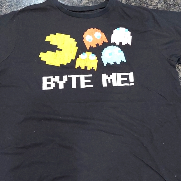 Byte Me Pac-Man T-shirt XL - Picture 1 of 2
